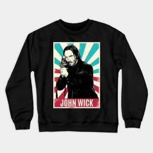 Vintage Retro John Wick Crewneck Sweatshirt